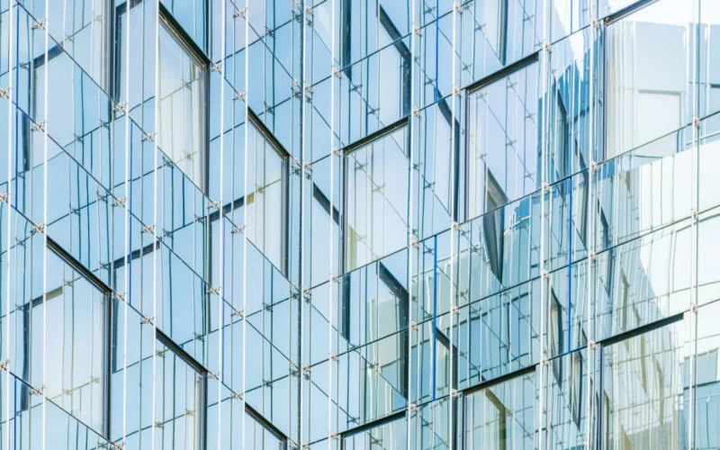 Architectural photography of glass building