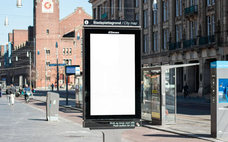 Black and white street sign