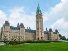 Centre Block and the Peace Tower on Parliament Hill in Ottawa, where Canada's national AI strategy was set