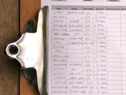 Clipboard with a checklist