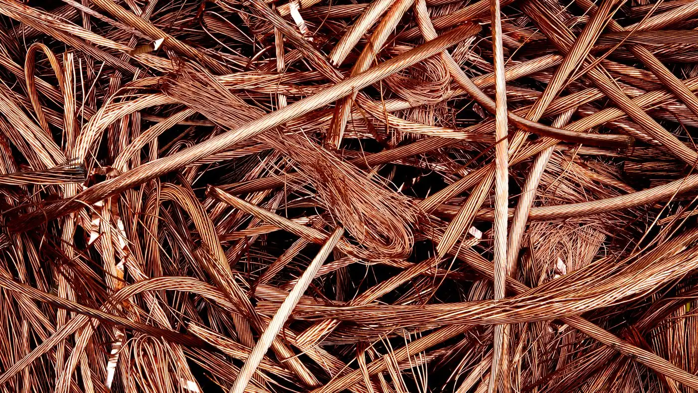 Close-up of tangled copper wires, standing in for the power costs of a Nova Scotia data centre