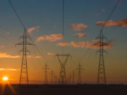 Photo of truss towers.
