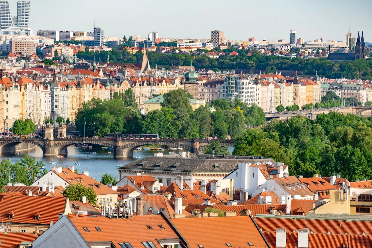 Aerial view of Prague, home of AISLE, which Cohere plans to acquire