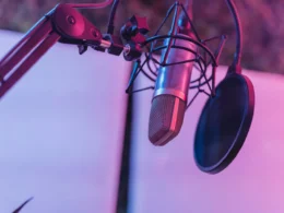 Studio microphone, the kind of audio a transcription model processes before an AI model deprecation swaps it