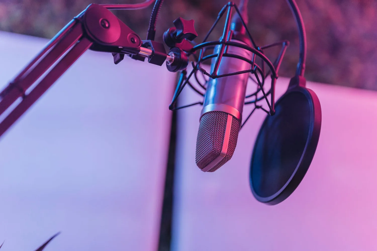 Studio microphone, the kind of audio a transcription model processes before an AI model deprecation swaps it