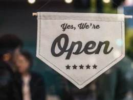 White open signage